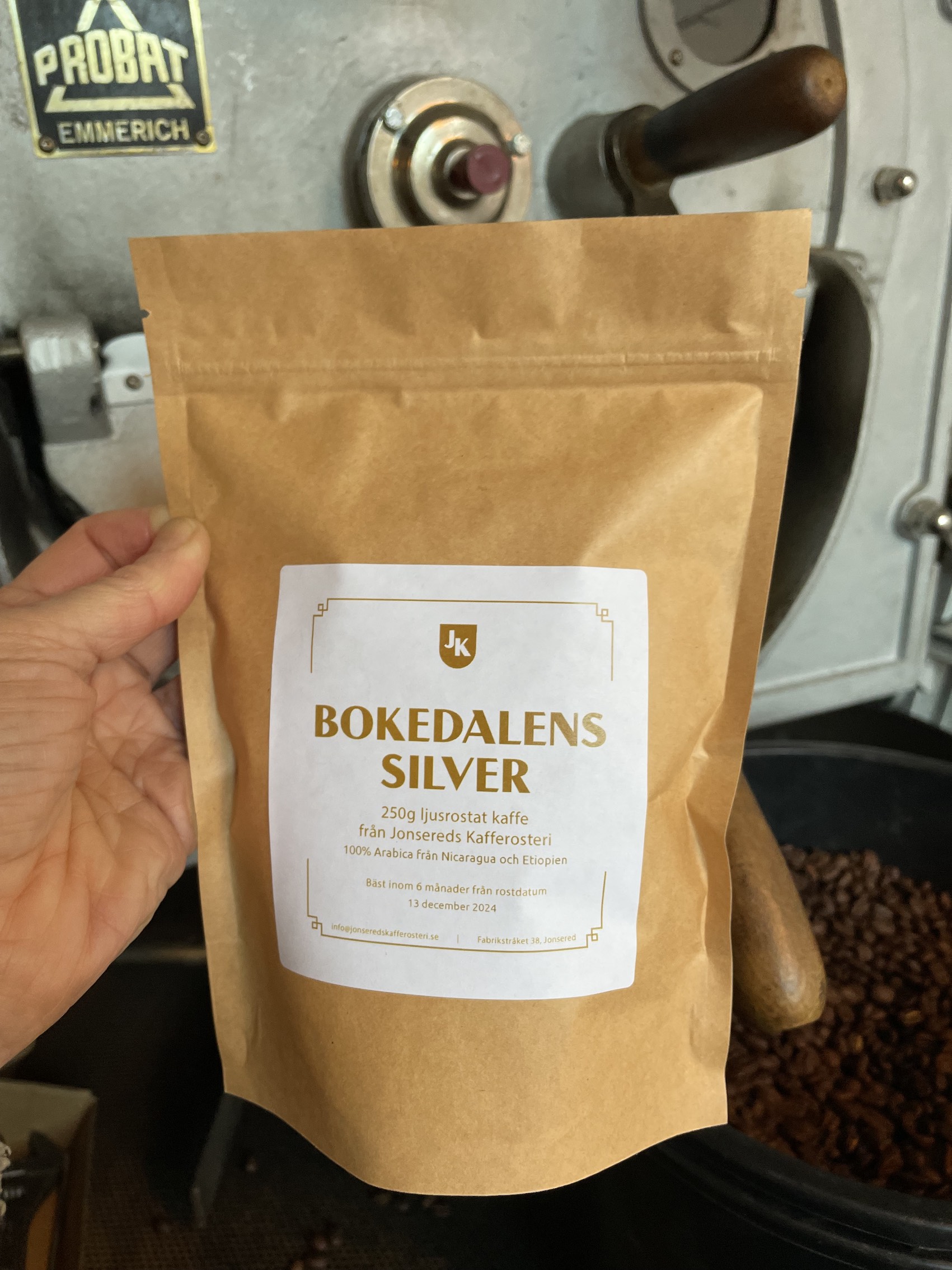 kaffe, bokedalens silver, bokskog, jonsered